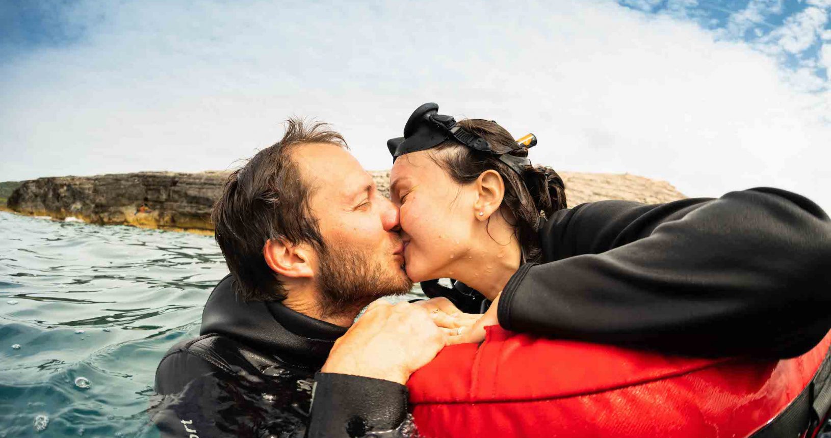 Couples freediving